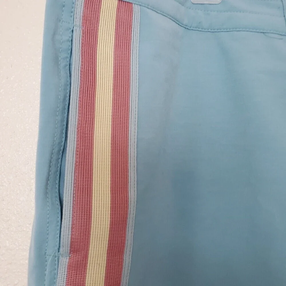 Faherty Men's Retro Board Shorts Swim Surf Stripe Blue Size 42  $98